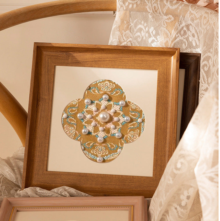 Decorative Embroidered Artwork Frame for Home