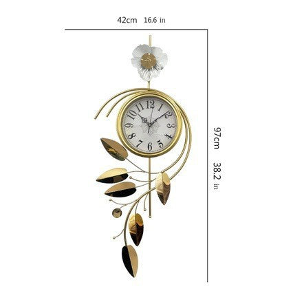 Elegant Floral Wall Clock Stornfield