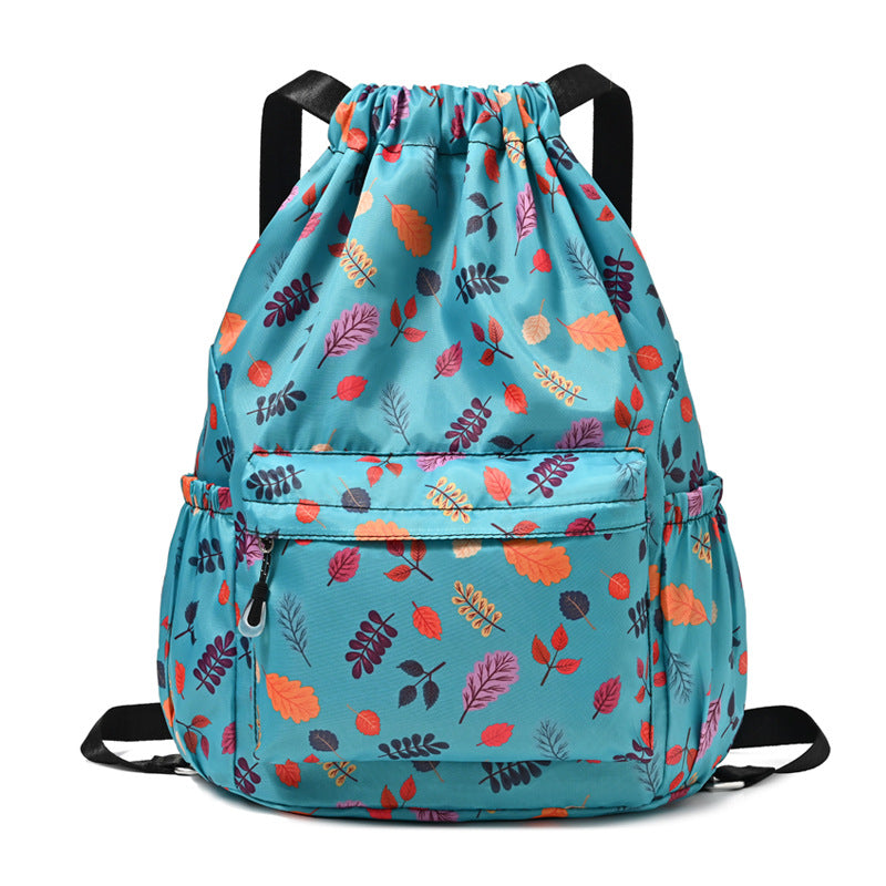 Drawstring Elephant Print Backpack Stornfield