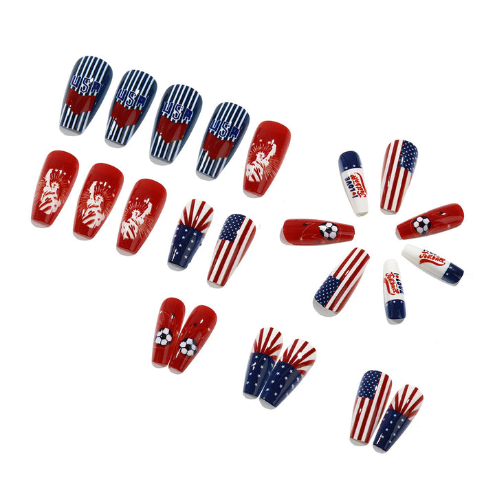 Artificial nails with patriotic design Stornfield