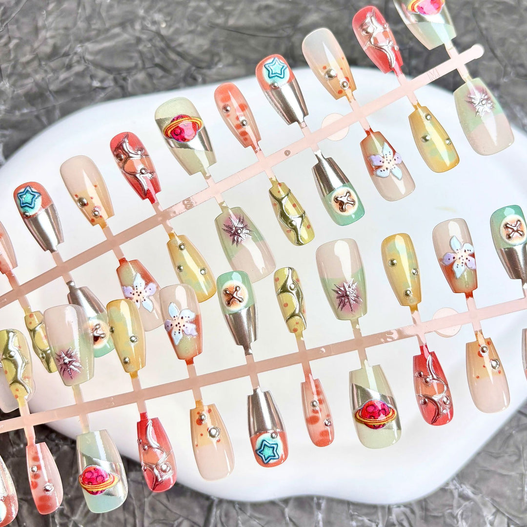 Premium Decorative Press-On Nail Set 1790745880