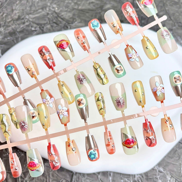 Premium Decorative Press-On Nail Set 1790745880