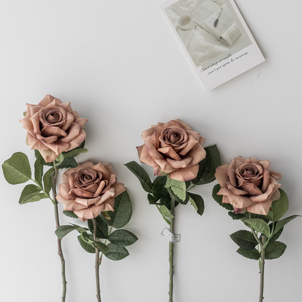Realistic Silk Rose Stem