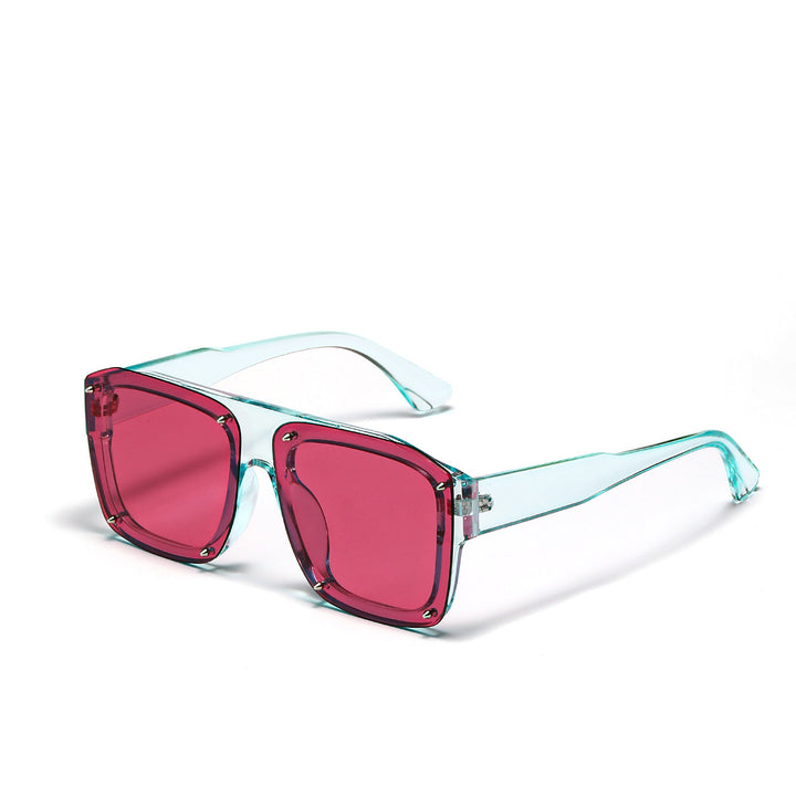 Women's Square Sunglasses with Fashionable Transparent Frame Stornfield