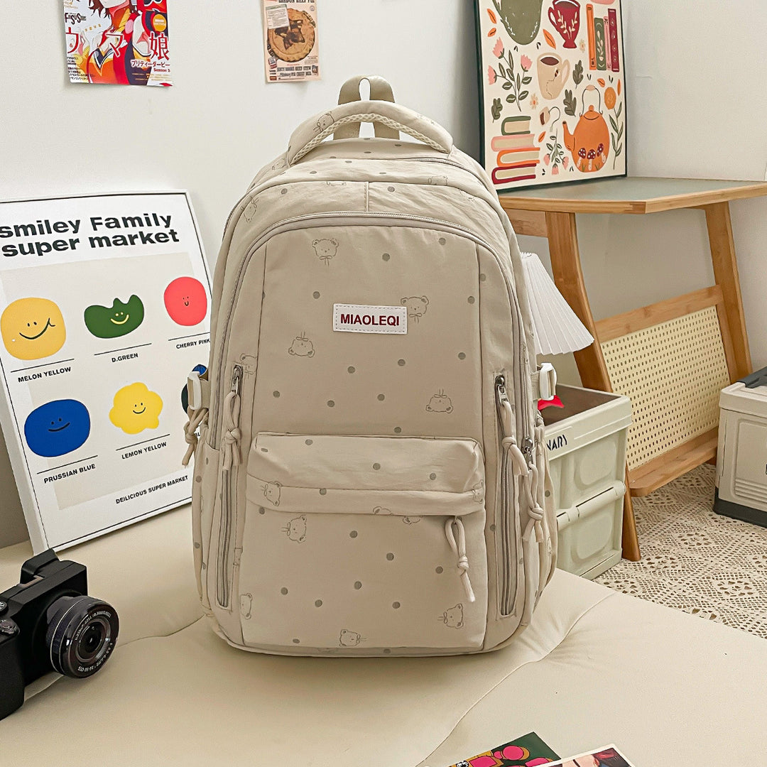 Playful Polka Dot Design Backpack Stornfield