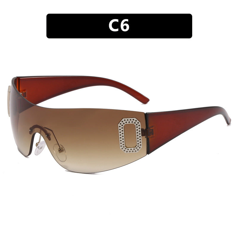 Women's sporty sunglasses in futuristic shield design Stornfield