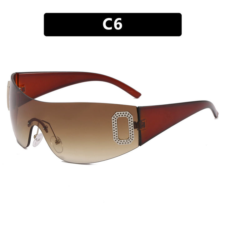 Women's sporty sunglasses in futuristic shield design Stornfield