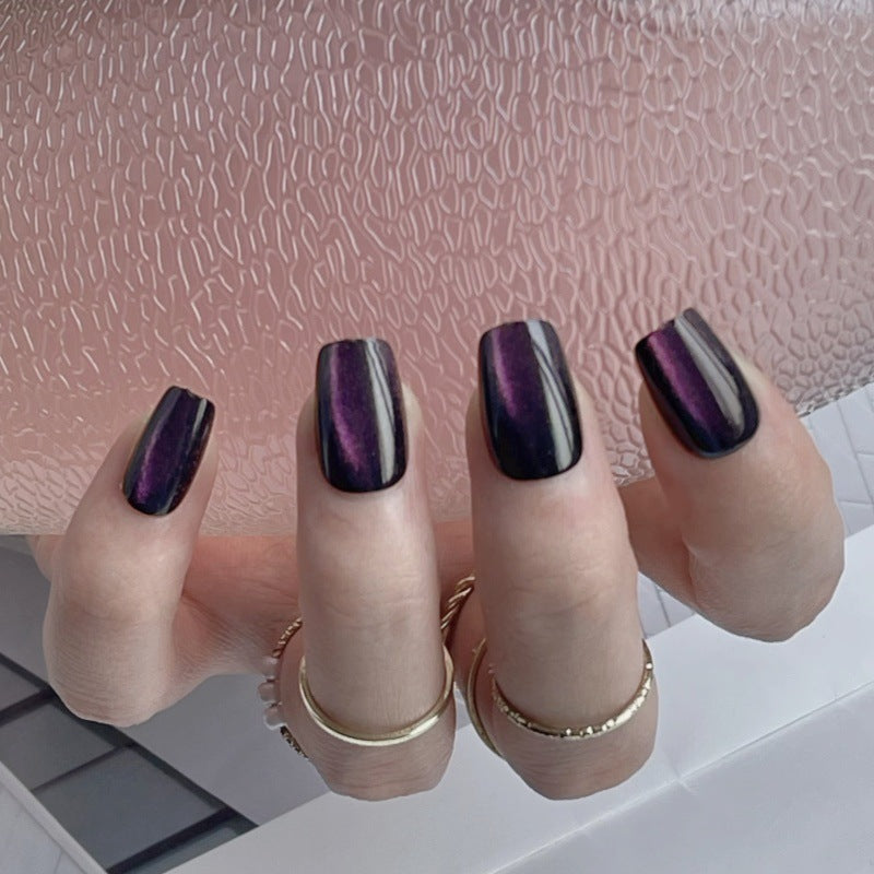 Glossy Square Press-On Nails Stornfield