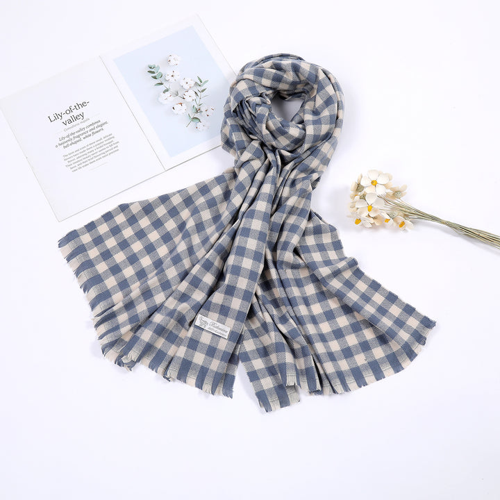 Ladies comfortable check scarf Stornfield