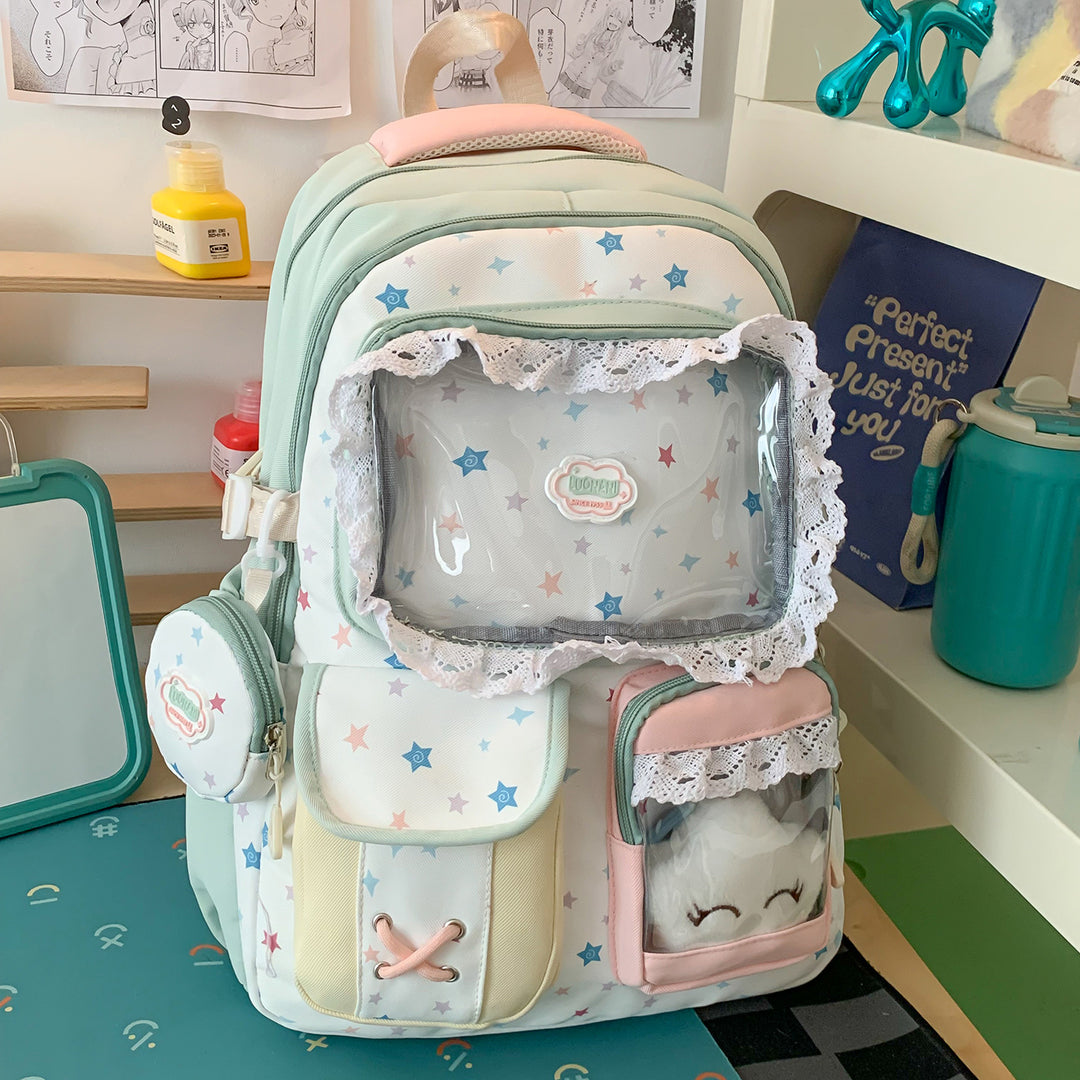 Whimsical Star-Embellished Cute Backpack Stornfield