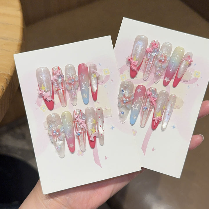 Artificial Nail Tips with Playful Design Stornfield