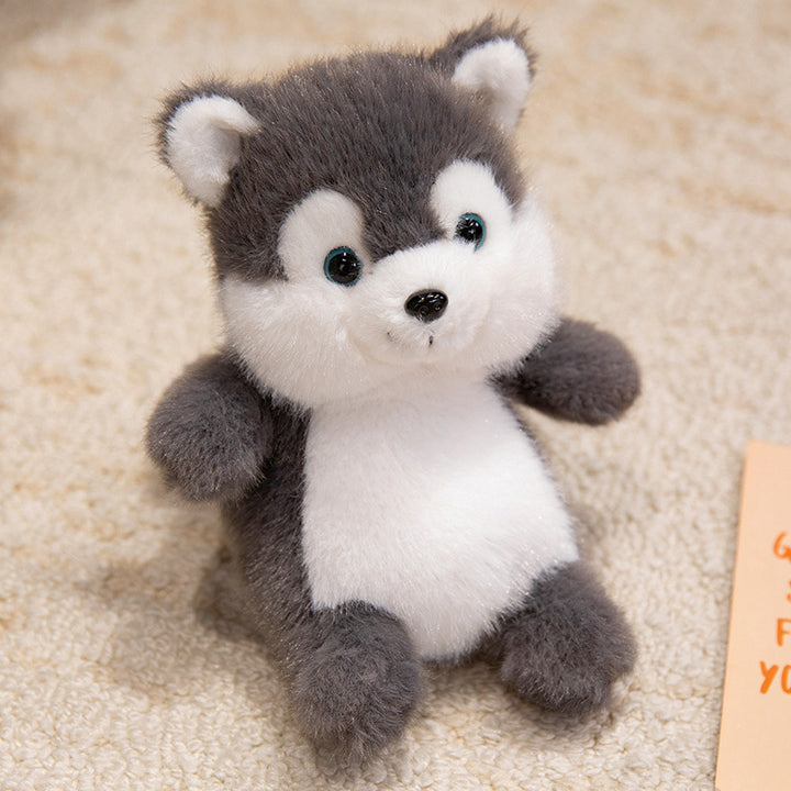 Plush Sitting Husky Comforter with Ultra-Soft Faux Fur and Embroidered Features Stornfield