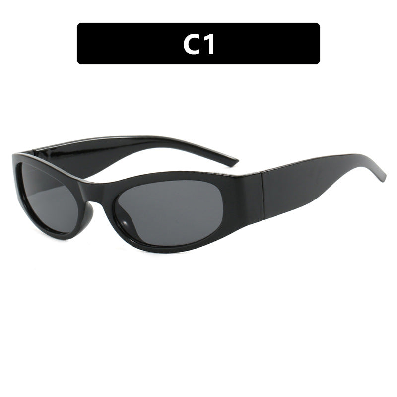 Women's sporty sunglasses with a wide frame and UV protection Stornfield
