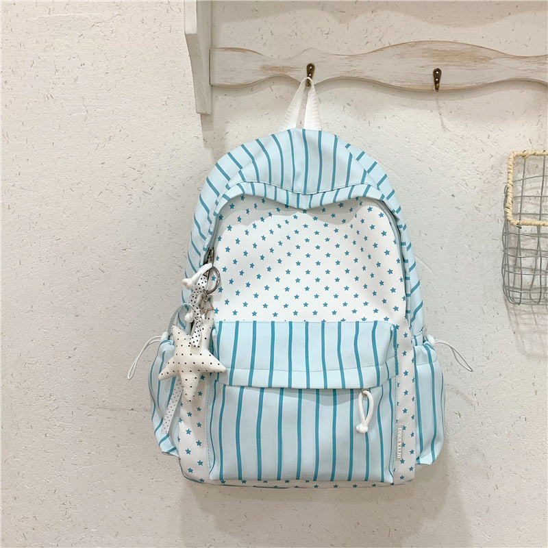 Charming Striped Patterned Backpack Stornfield