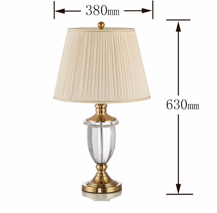 Elegant Crystal Glass Table Lamp
