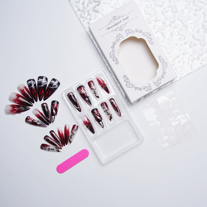 Exclusive artificial nails with floral design Stornfield