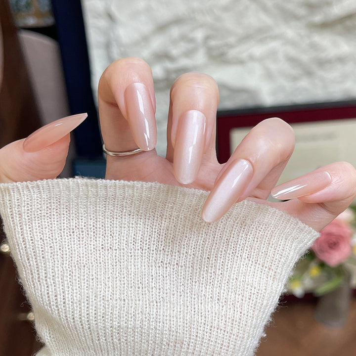 Elegant Almond-shaped Press-On Nail Tips Stornfield