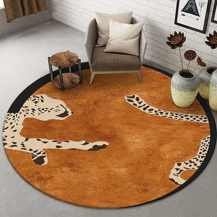 Artistic Leopard Print Area Rug