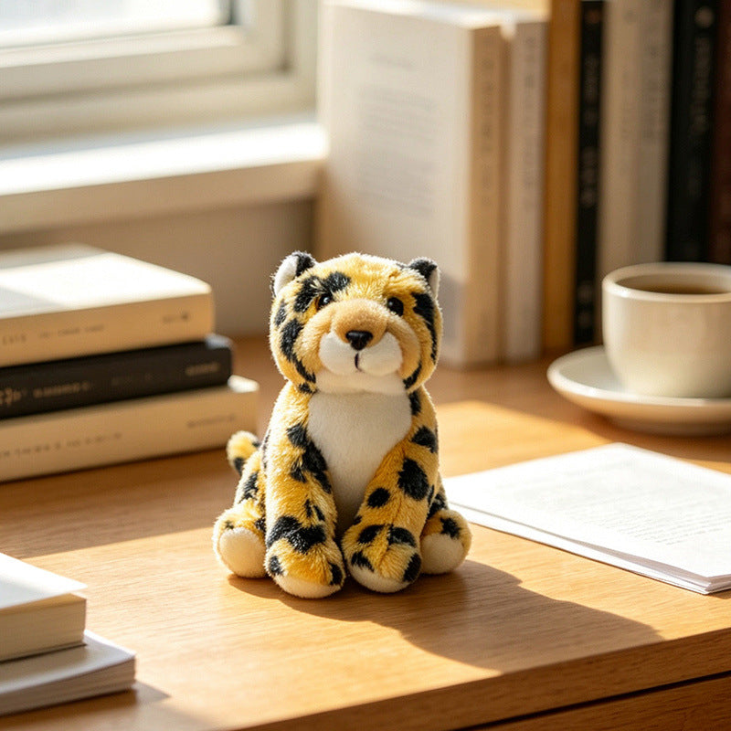 Plush Fennec Fox Sitting Soft Toy with Oversized Ears and Embroidered Features Stornfield