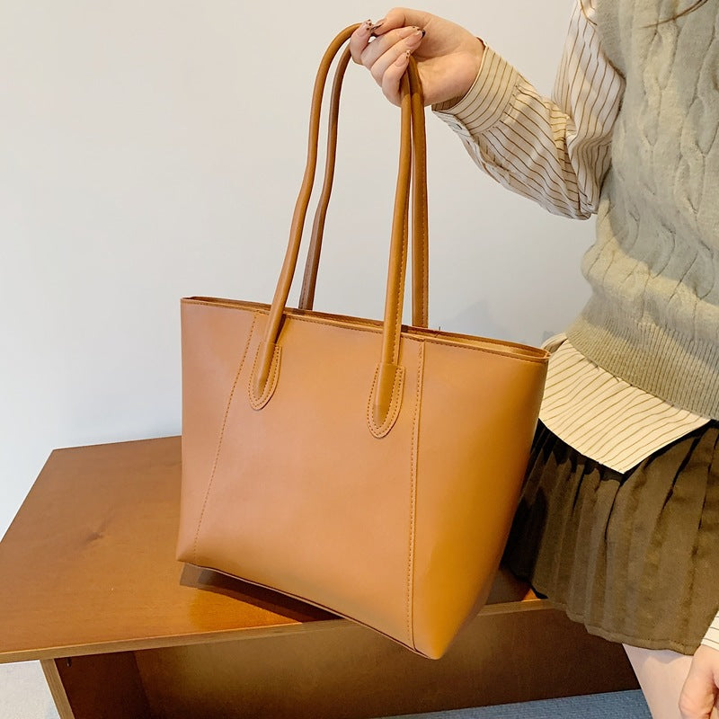 Minimalist Faux Leather Tote Bag Stornfield