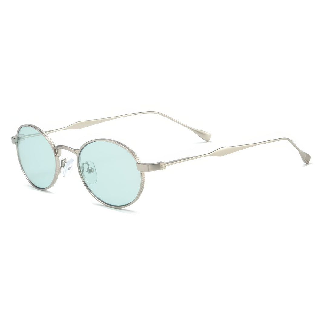 Women's fashionable sunglasses with high-quality metal frame and round lenses Stornfield
