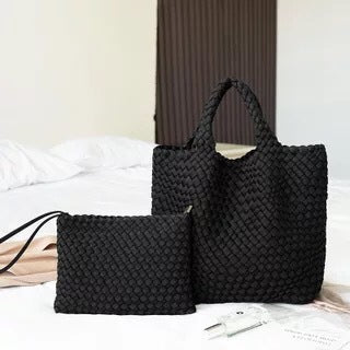 Braided Handbag with Removable Clutch Stornfield