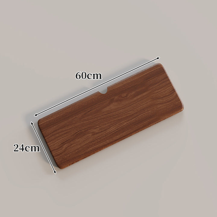 Ergonomic Solid Wood Keyboard Palm Rest with Cable Notch
