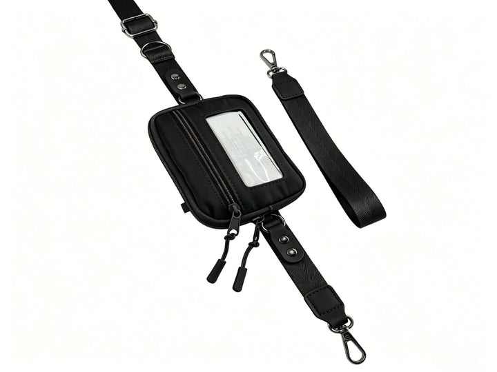 Compact shoulder bag with transparent card pocket Stornfield