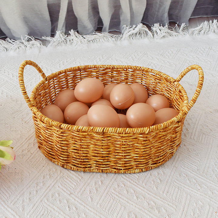 Handcrafted Woven Storage Basket with Handles Stornfield