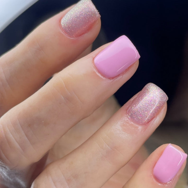 Decorative Press-On Nail Set with Glitter Accents Stornfield