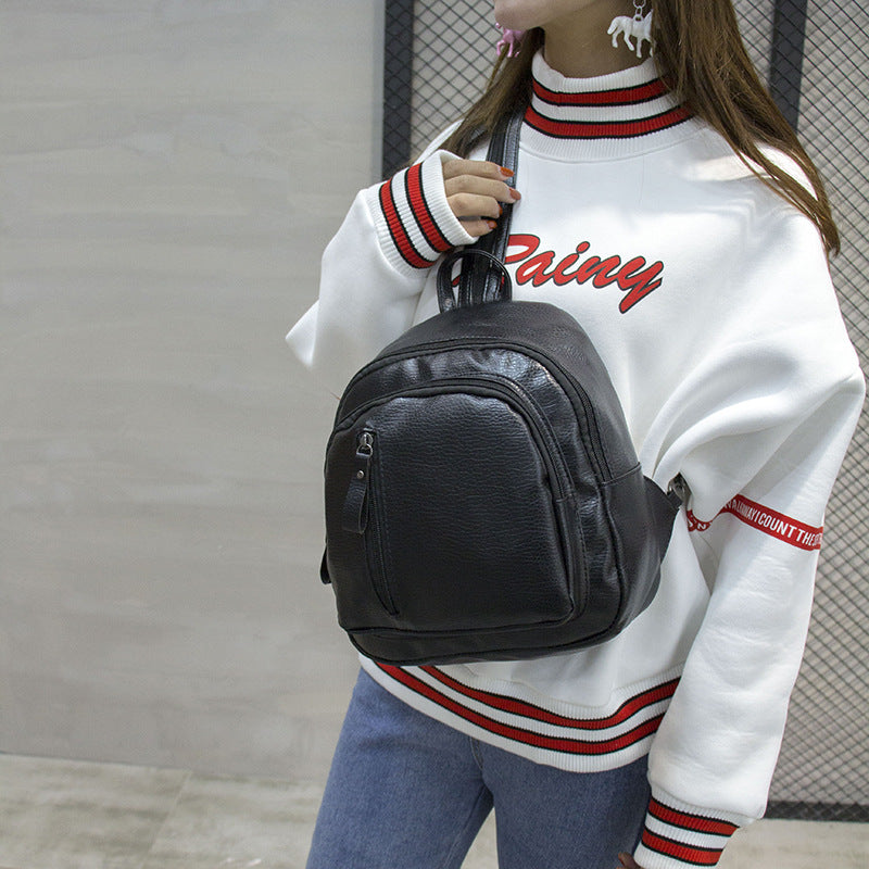 Structured Leather Mini Backpack Stornfield
