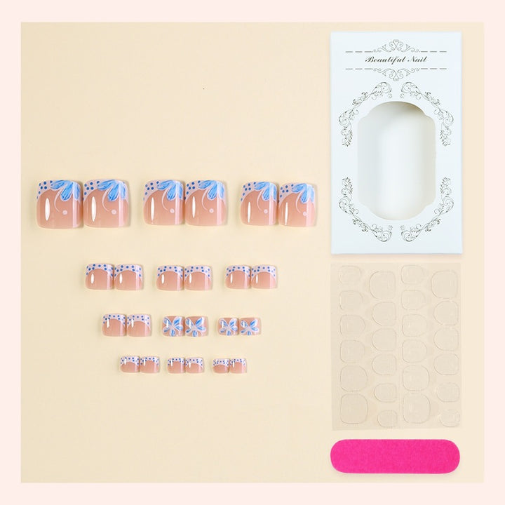 Creative nail set with elegant floral ornaments Stornfield