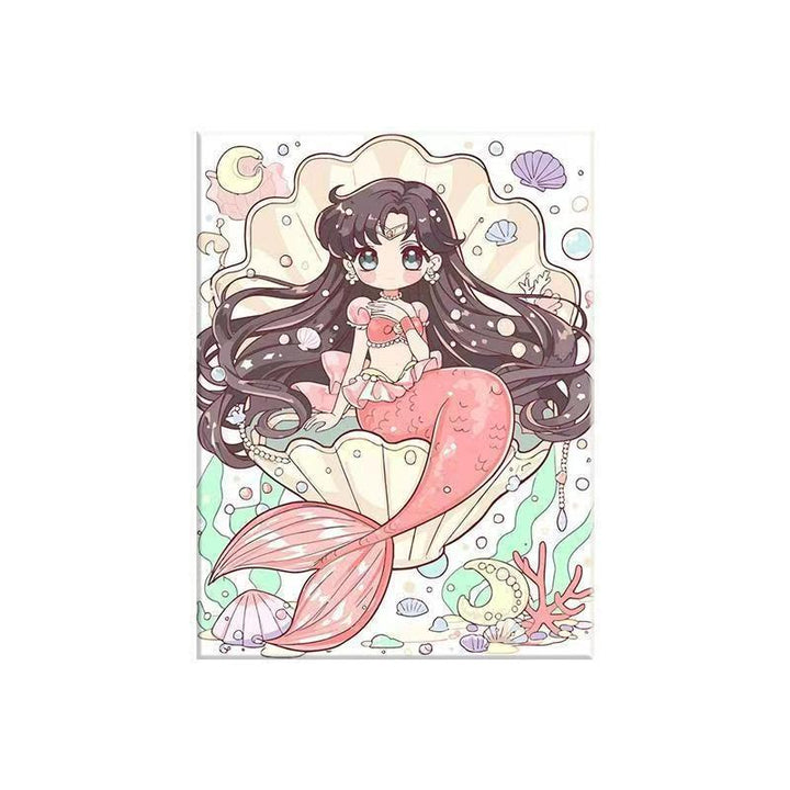 Anime-Inspired Mermaid Illustration Canvas Art Stornfield