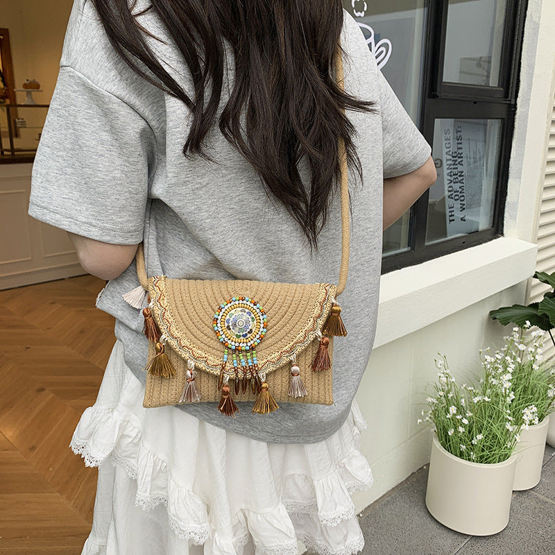 Bohemian-Inspired Handcrafted Beaded Clutch Stornfield