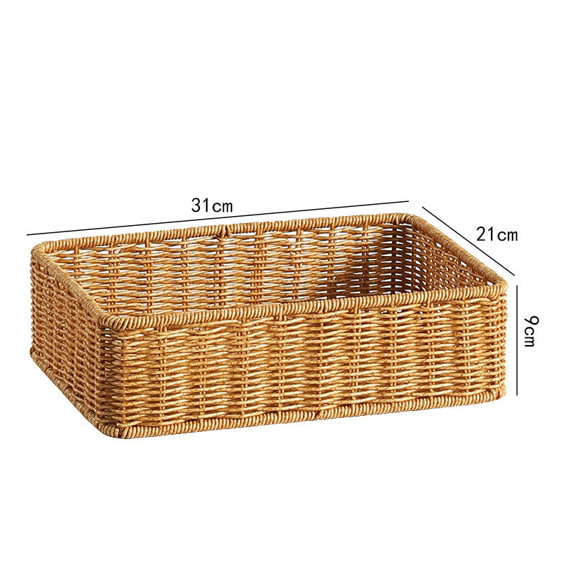 Handcrafted Wicker Storage Tray Stornfield