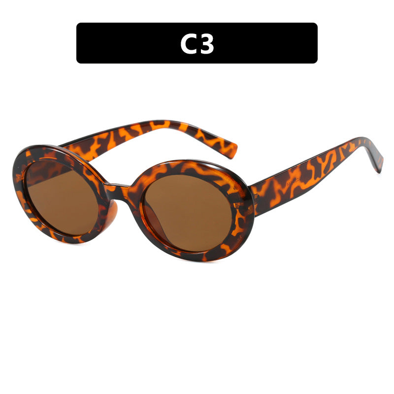 Women's round sunglasses with elegant plastic frame and UV protection Stornfield
