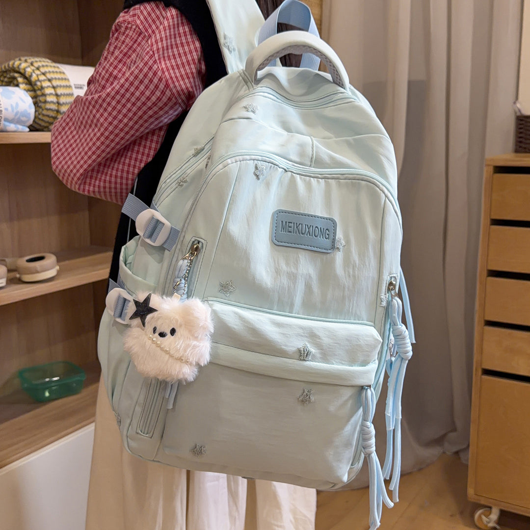 Decorative Star-Embellished Backpack Stornfield