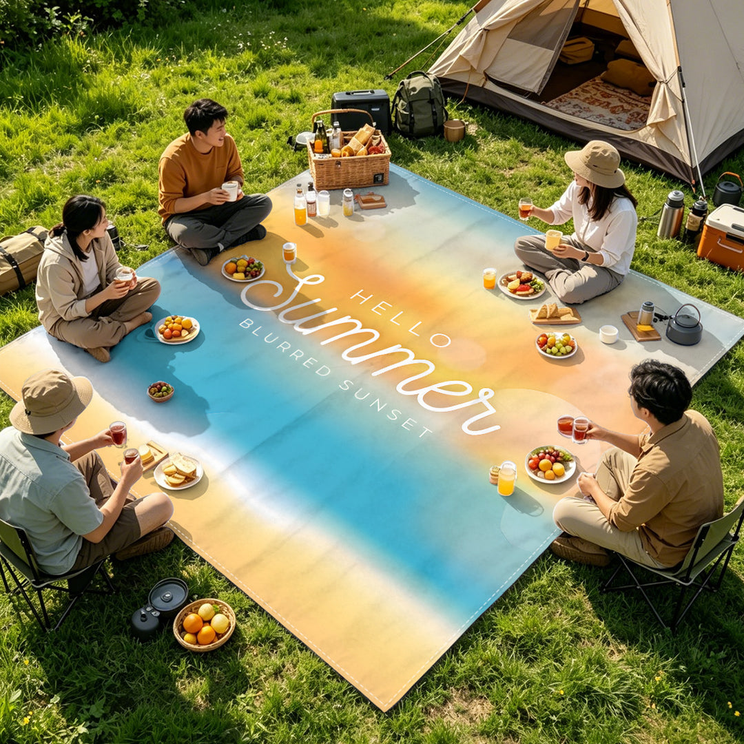 Mandala Design Beach Mat Stornfield