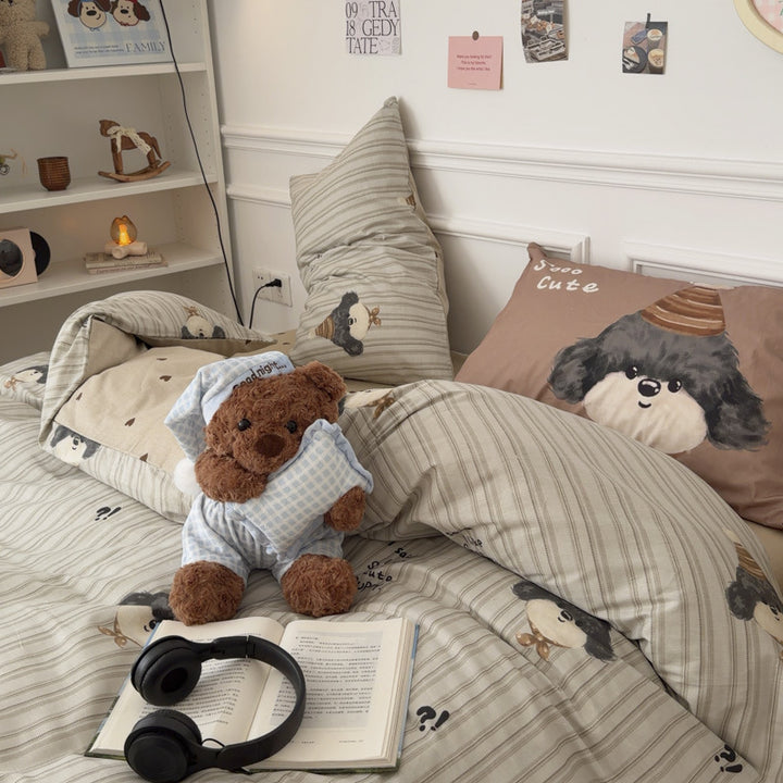 Cute Panda-Themed Bedspread Set