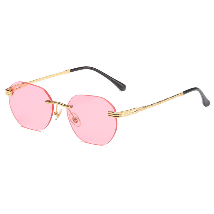 Women's stylish geometric sunglasses with decorative metal frame Stornfield