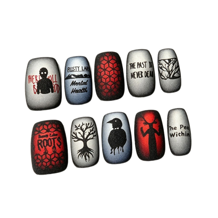 Artistic Themed Press-On Nail Set Stornfield