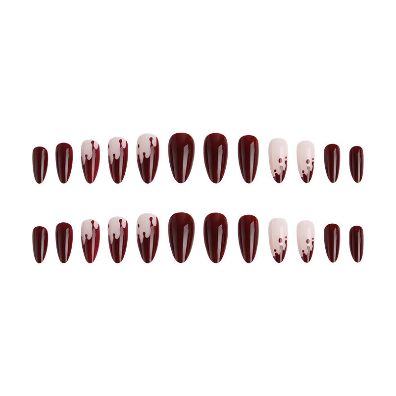 Artful Nail Tips with Drop Design Stornfield