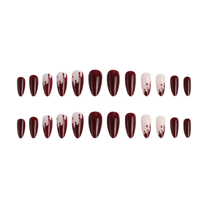 Artful Nail Tips with Drop Design Stornfield