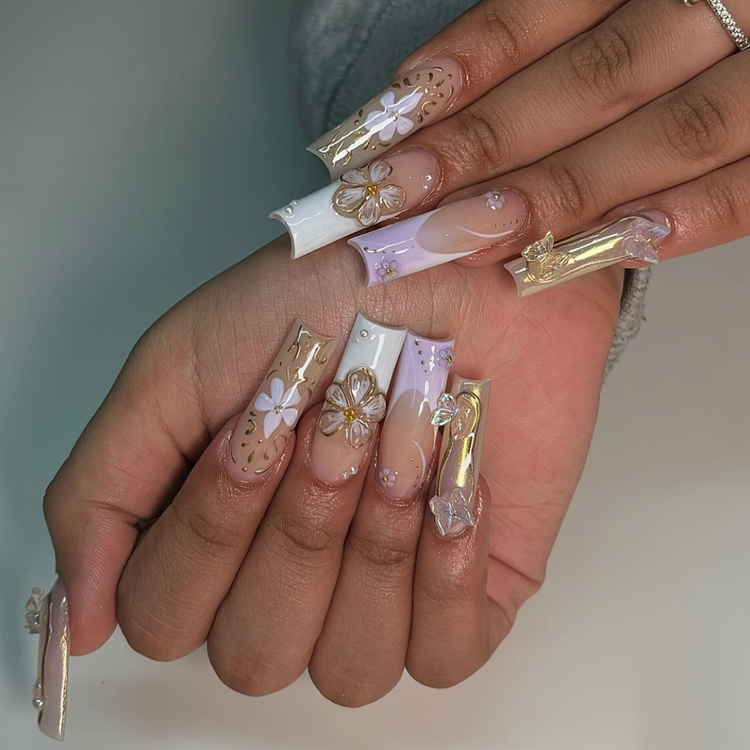Artistic 3D Butterfly Nail Extensions Stornfield