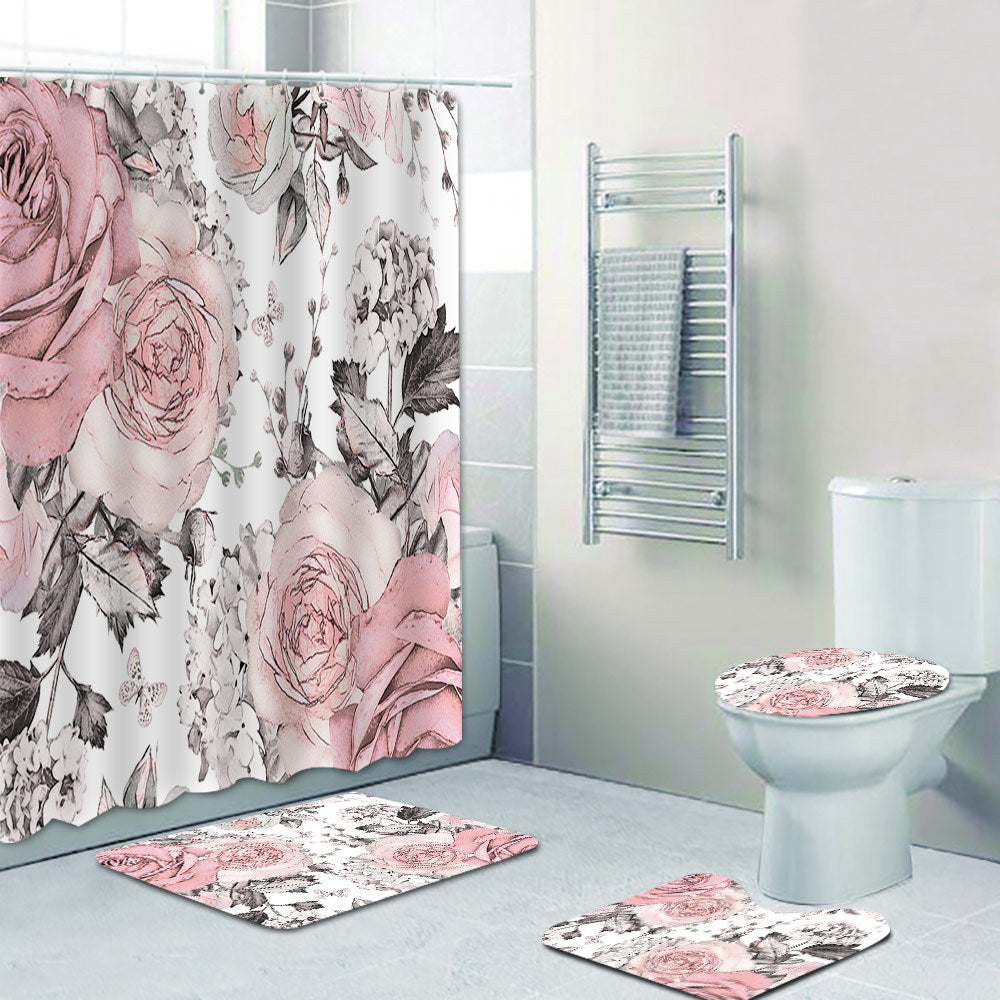 Floral Print Shower Curtain Stornfield