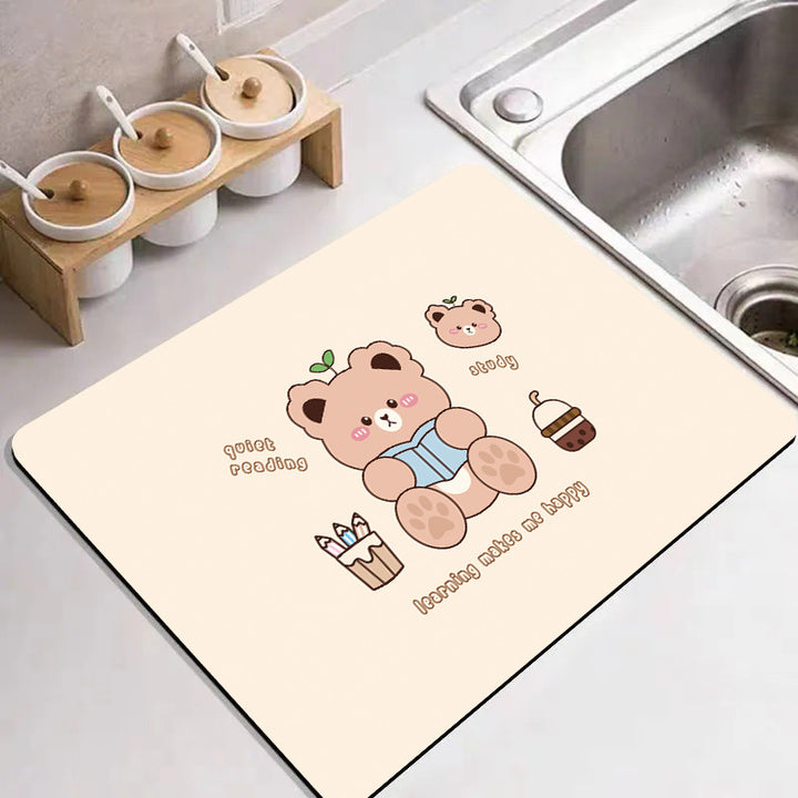 Cute Cartoon Food-Themed Kitchen Mat Stornfield