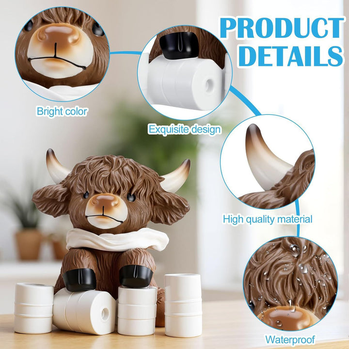 Funny Highland Cattle Decorative Figure Stornfield