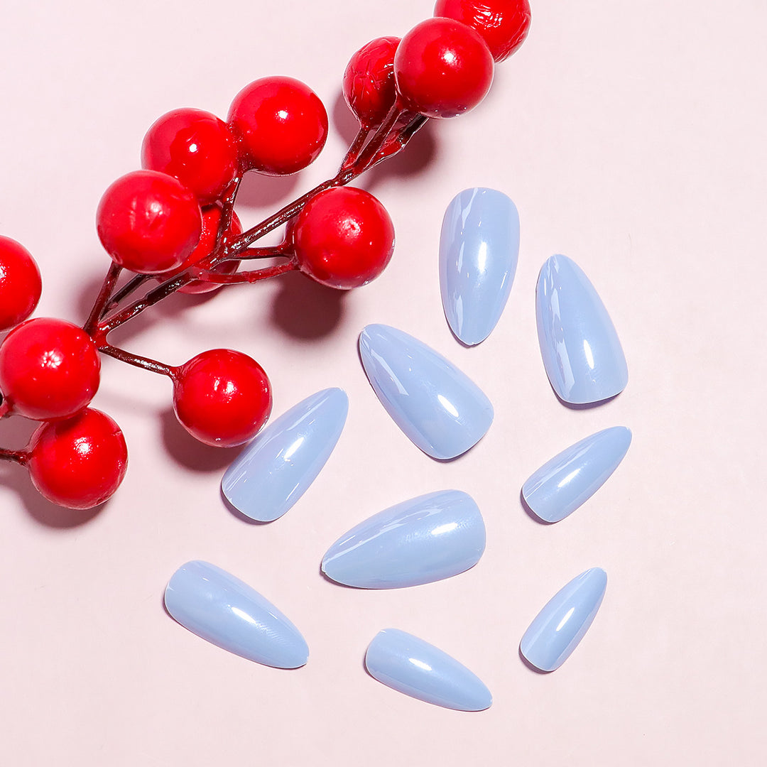 DIY Natural Finish Almond-Shaped Press-On Nails Stornfield