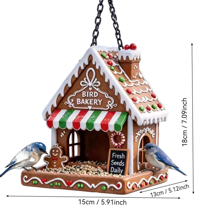 Bird feeder in gingerbread house style Stornfield