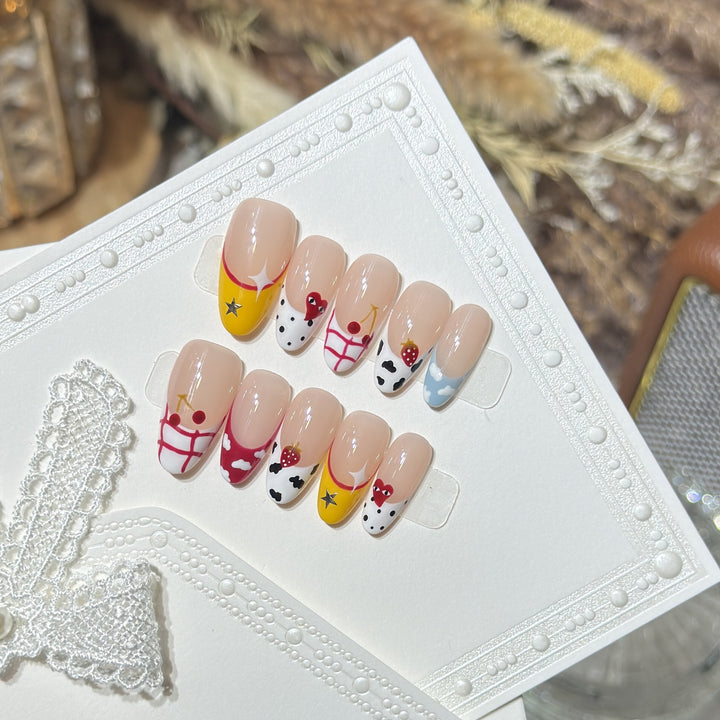 Creative Fruit-Themed Press-On Nail Set Stornfield